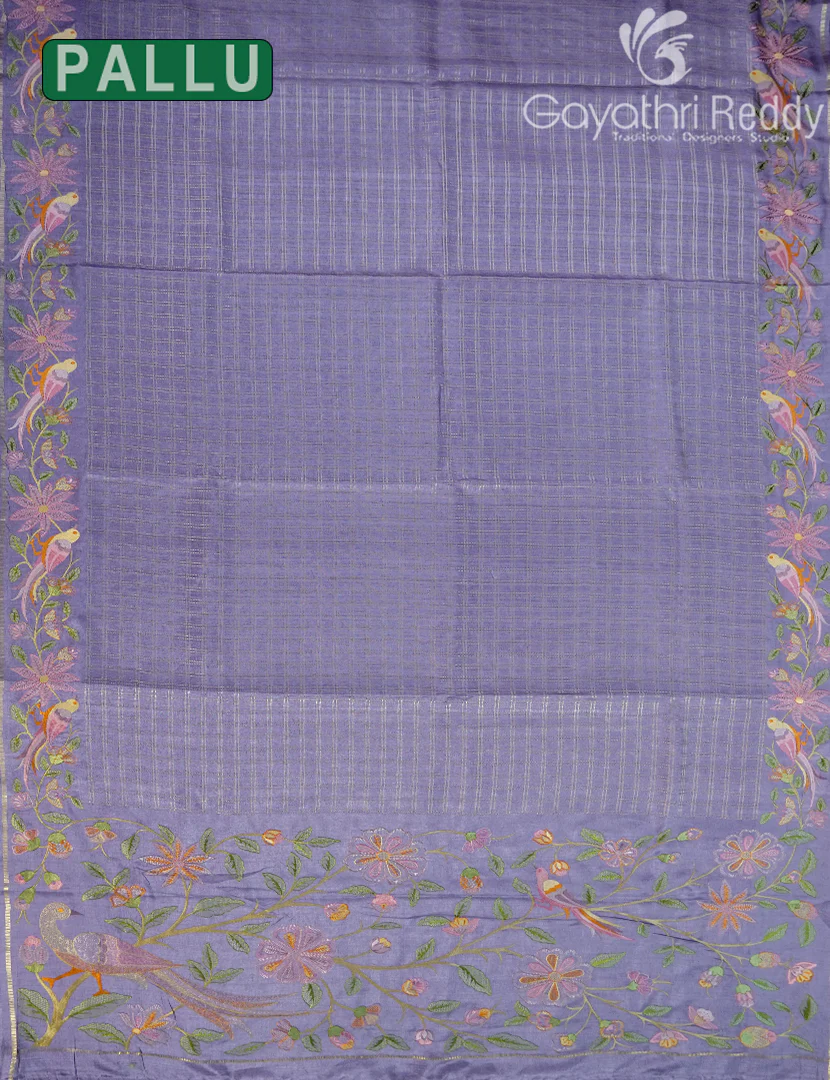 KHADI SILK WORK SAREE-KSW53 - Image 2