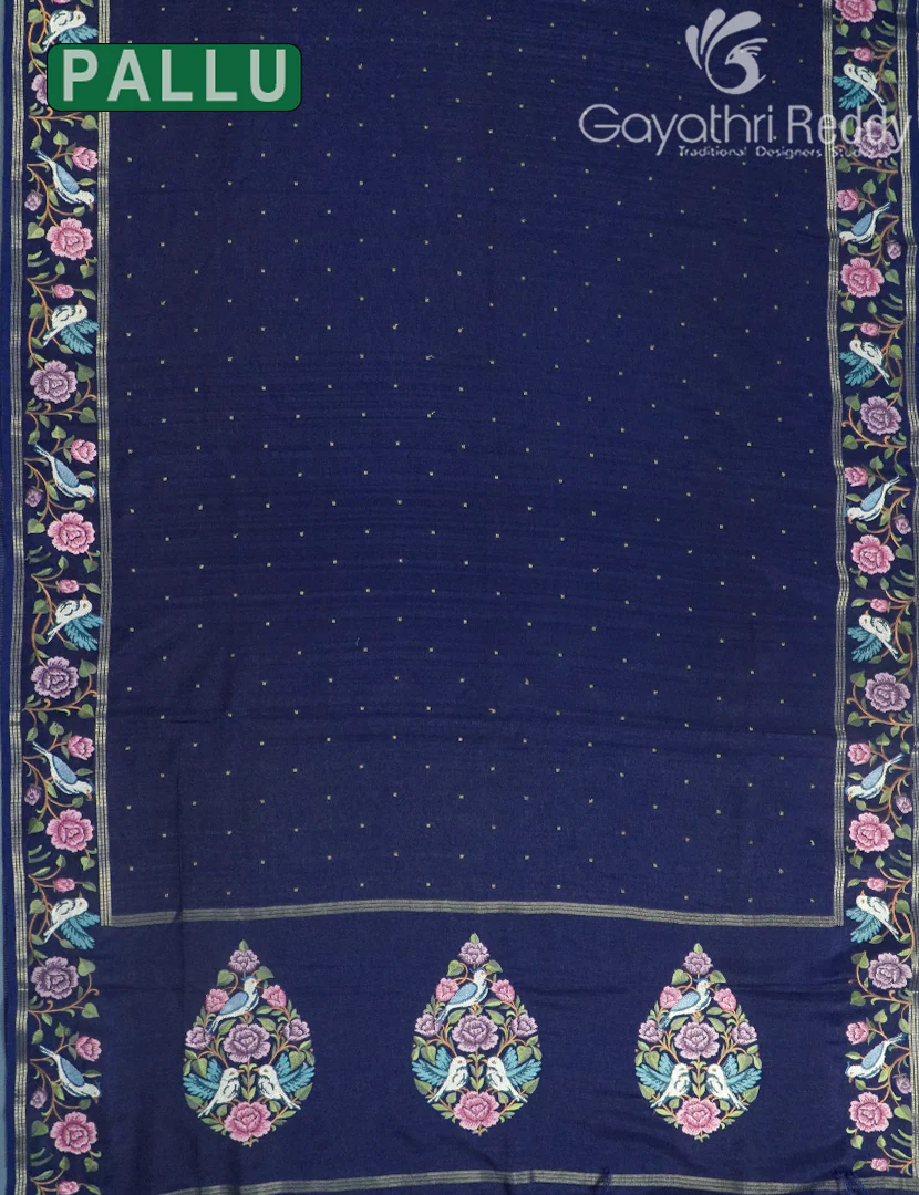 KHADI SILK WORK SAREE-KSW65 - Image 2