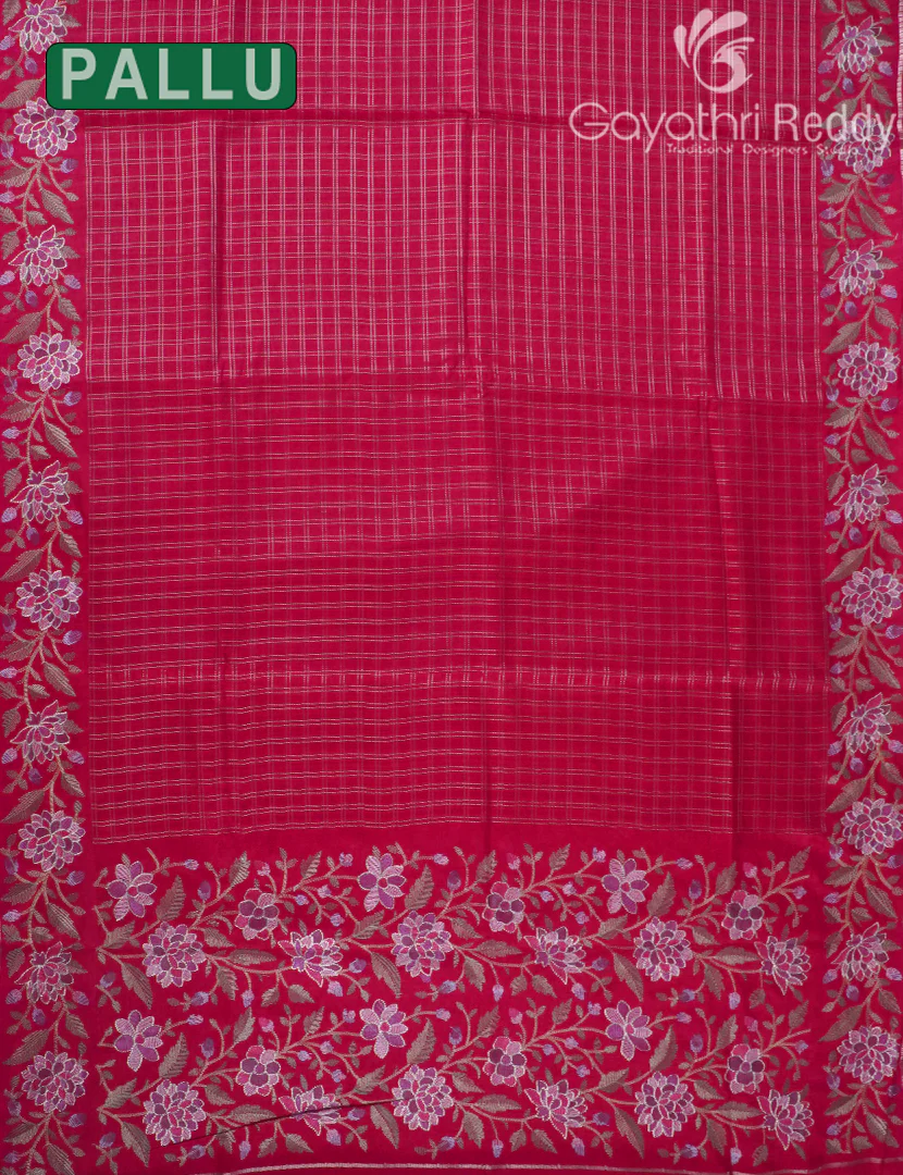 KHADI SILK WORK SAREE-KSW77 - Image 3
