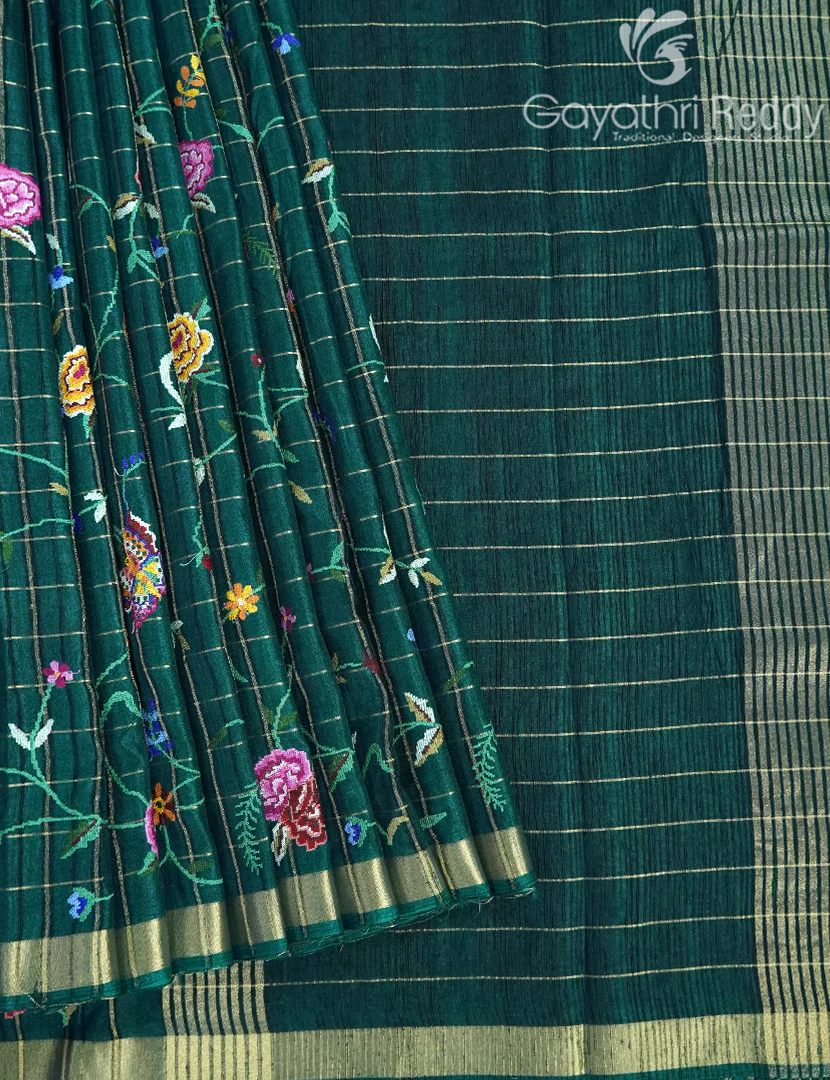 KHADI SILK WORK SAREE-KSW8 - Image 2