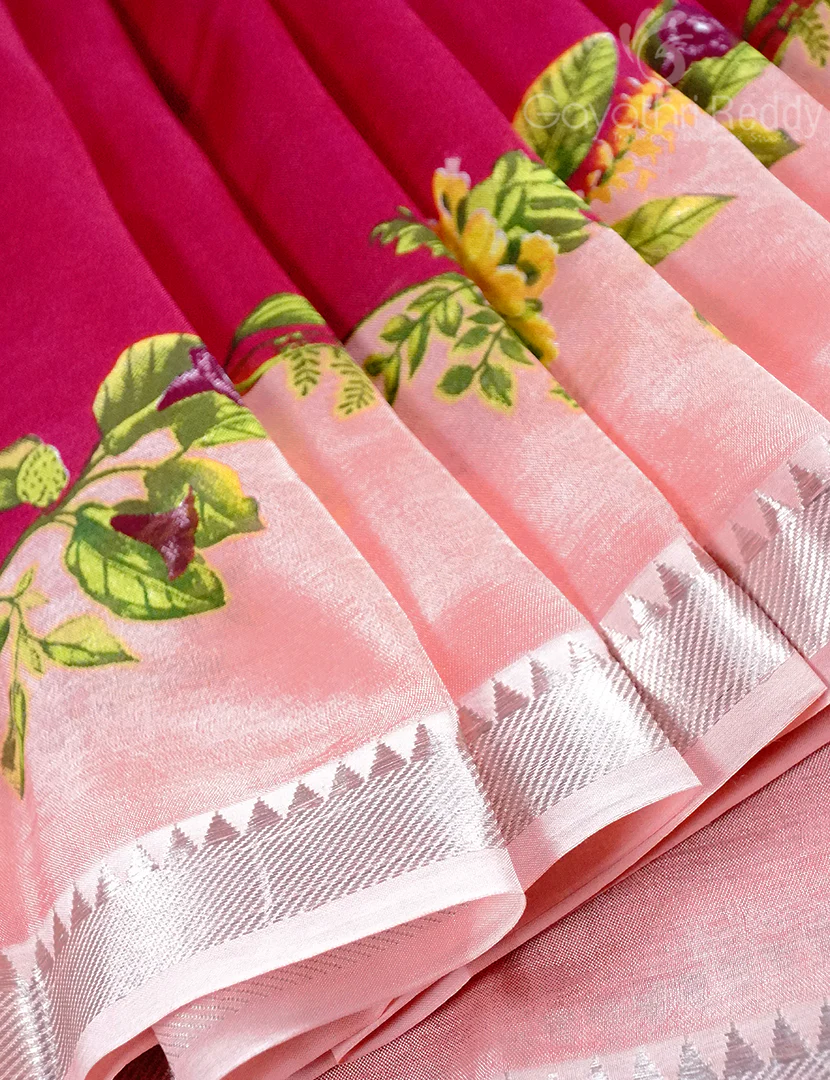 MANGALAGIRI PATTU PRINTED SAREE-MGP1113 - Image 4