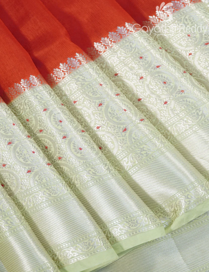 MANGO SILK SAREE -PRM1026 - Image 4