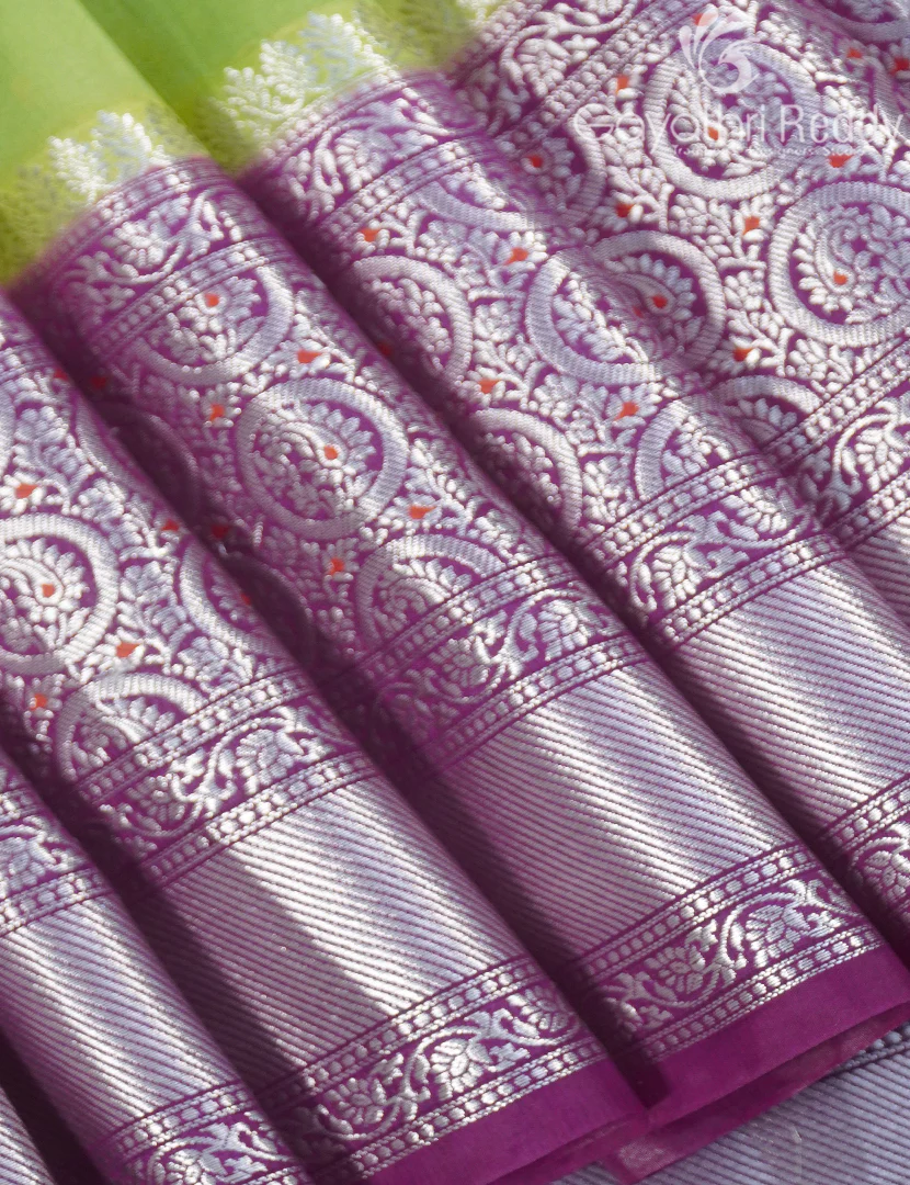 MANGO SILK SAREE -PRM1030 - Image 5