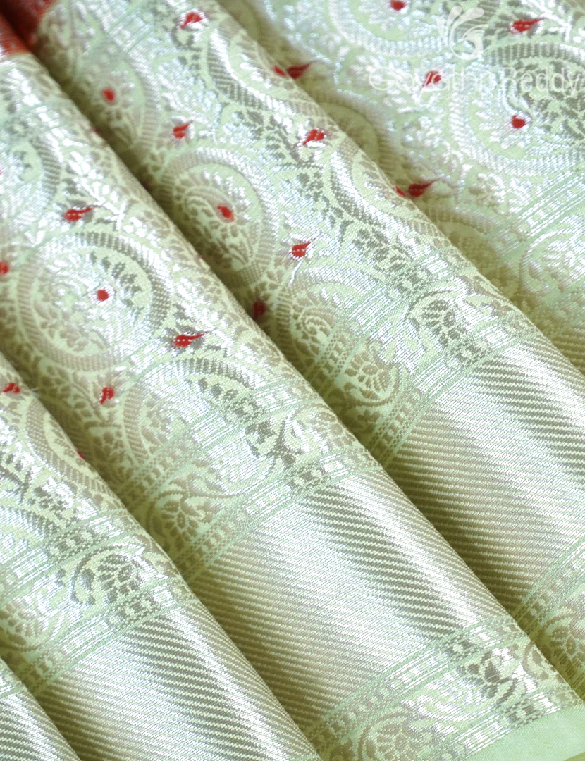 MANGO SILK SAREE -PRM1033 - Image 4