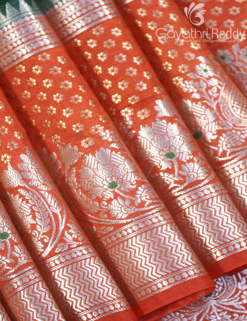 MANGO SILK SAREE -PRM1054 - Image 4