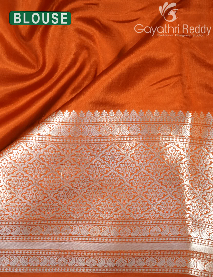 MANGO SILK SAREE -PRM1066 - Image 3