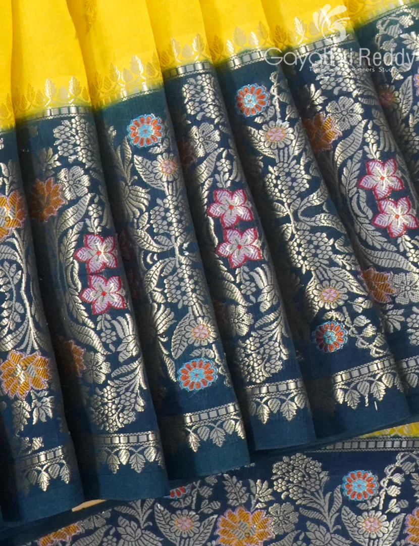 MANGO SILK SAREE -PRM946 - Image 5