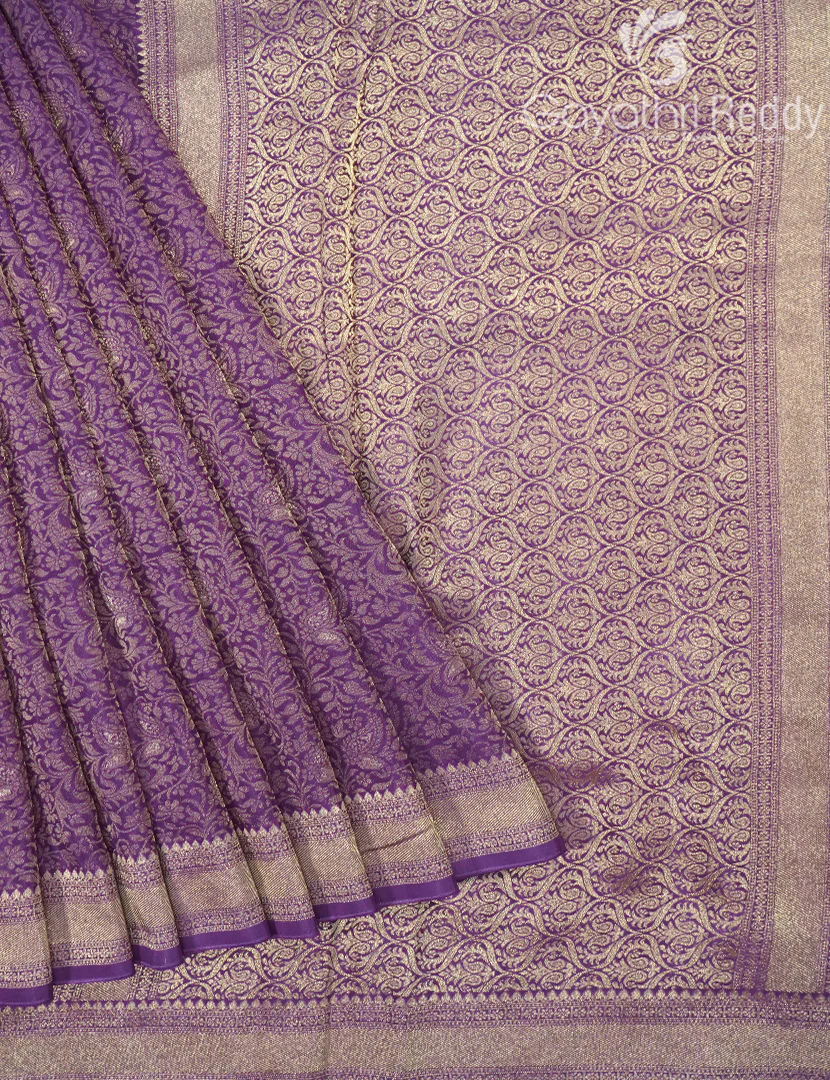 MYSORE CREPE BROCADE SAREE-MCB18 - Image 2
