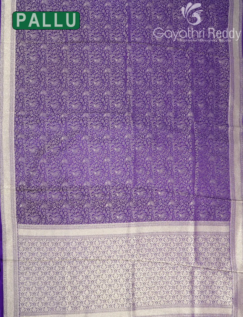 MYSORE CREPE BROCADE SAREE-MCB23 - Image 3