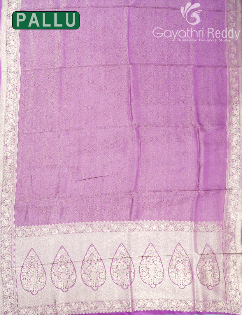 MYSORE CREPE BROCADE SAREE-MCB27 - Image 3