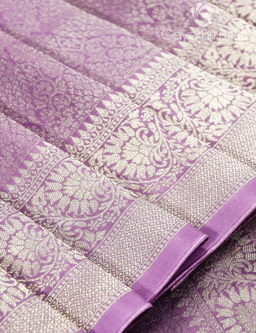 MYSORE CREPE BROCADE SAREE-MCB27 - Image 5
