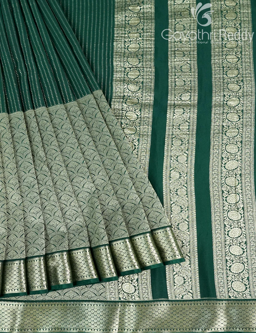 MYSORE CREPE BROCADE SAREE-MCB44 - Image 2