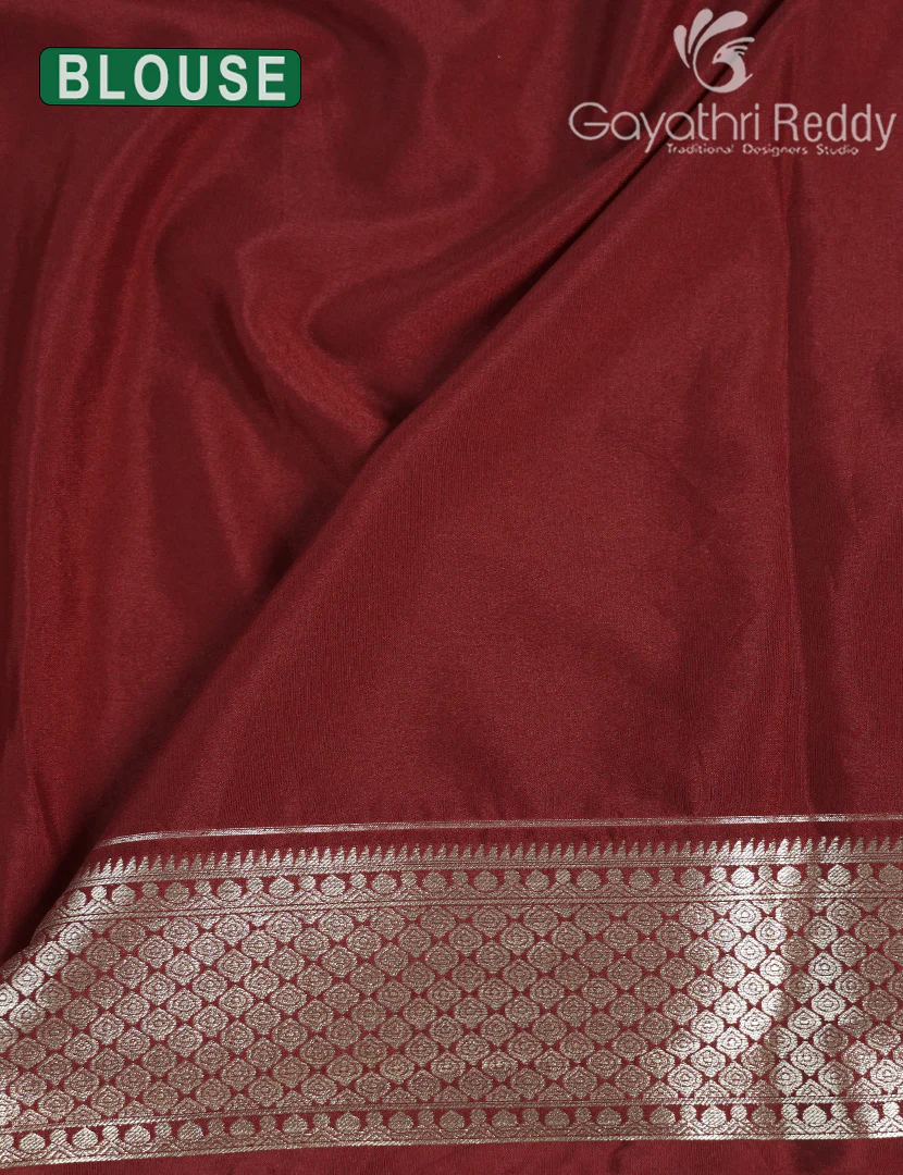 MYSORE CREPE BROCADE SAREE-MCB48 - Image 4
