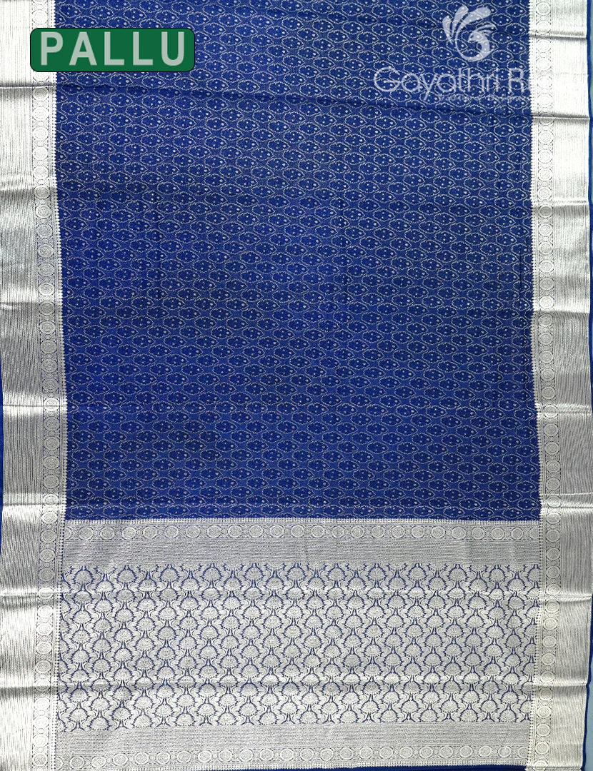 MYSORE CREPE BROCADE SAREE-MCB50 - Image 2