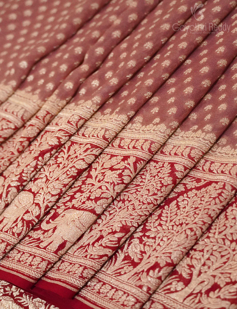 PURE BANARAS GEORGETTE KADDI-BG631 - Image 3