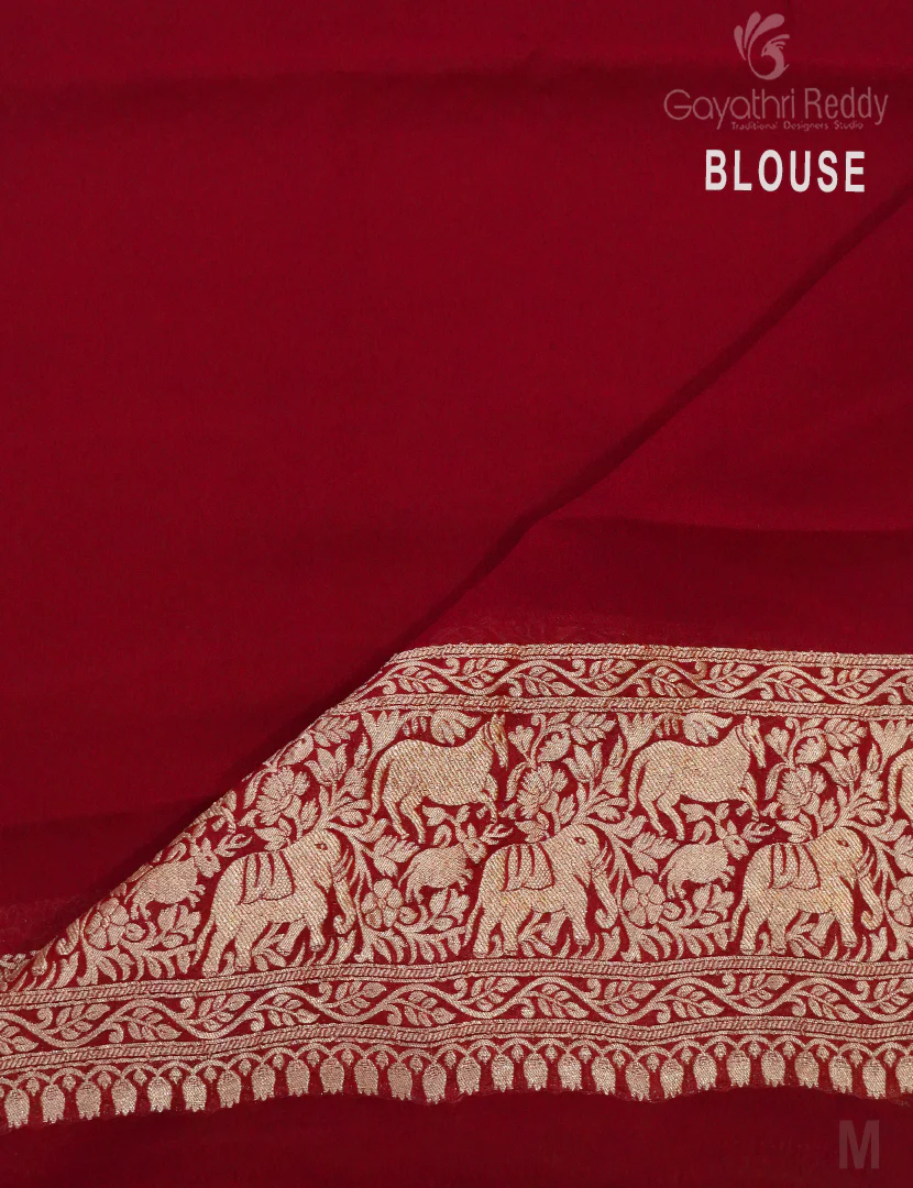 PURE BANARAS GEORGETTE KADDI-BG631 - Image 4