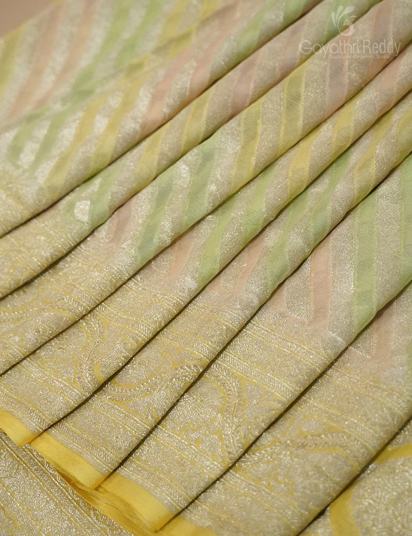 PURE BANARAS GEORGETTE KADDI-BG639 - Image 3