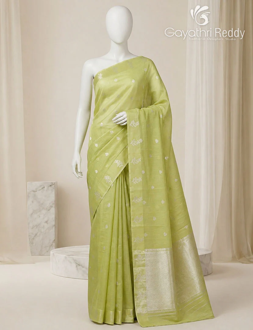 PURE BANARAS KORA SILK-BKS115