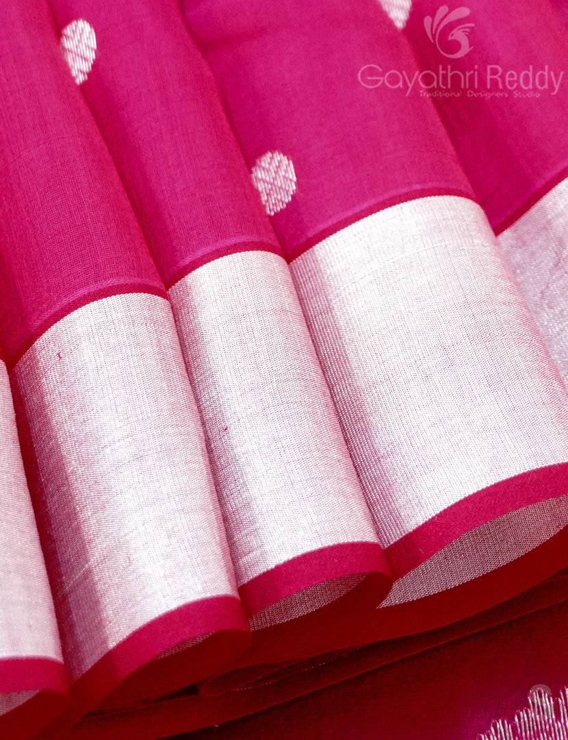 PURE CHANDERI SICO SAREE-PCS656 - Image 5