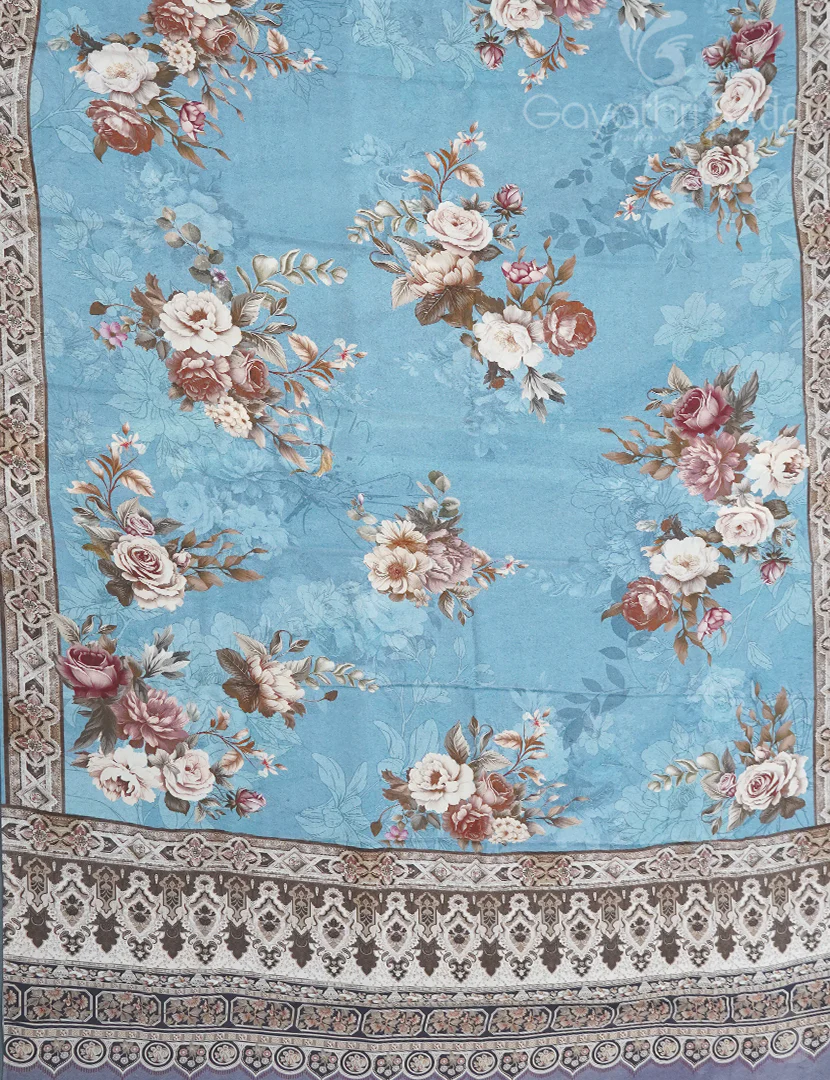 PURE CRAPE PRINTED SAREE-PCP15 - Image 2