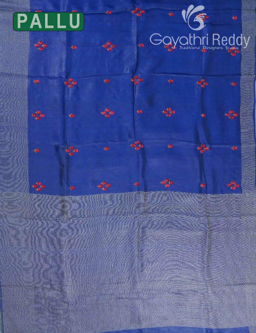 PURE DESI TUSSAR HANDWORK SAREE-TS1576 - Image 2