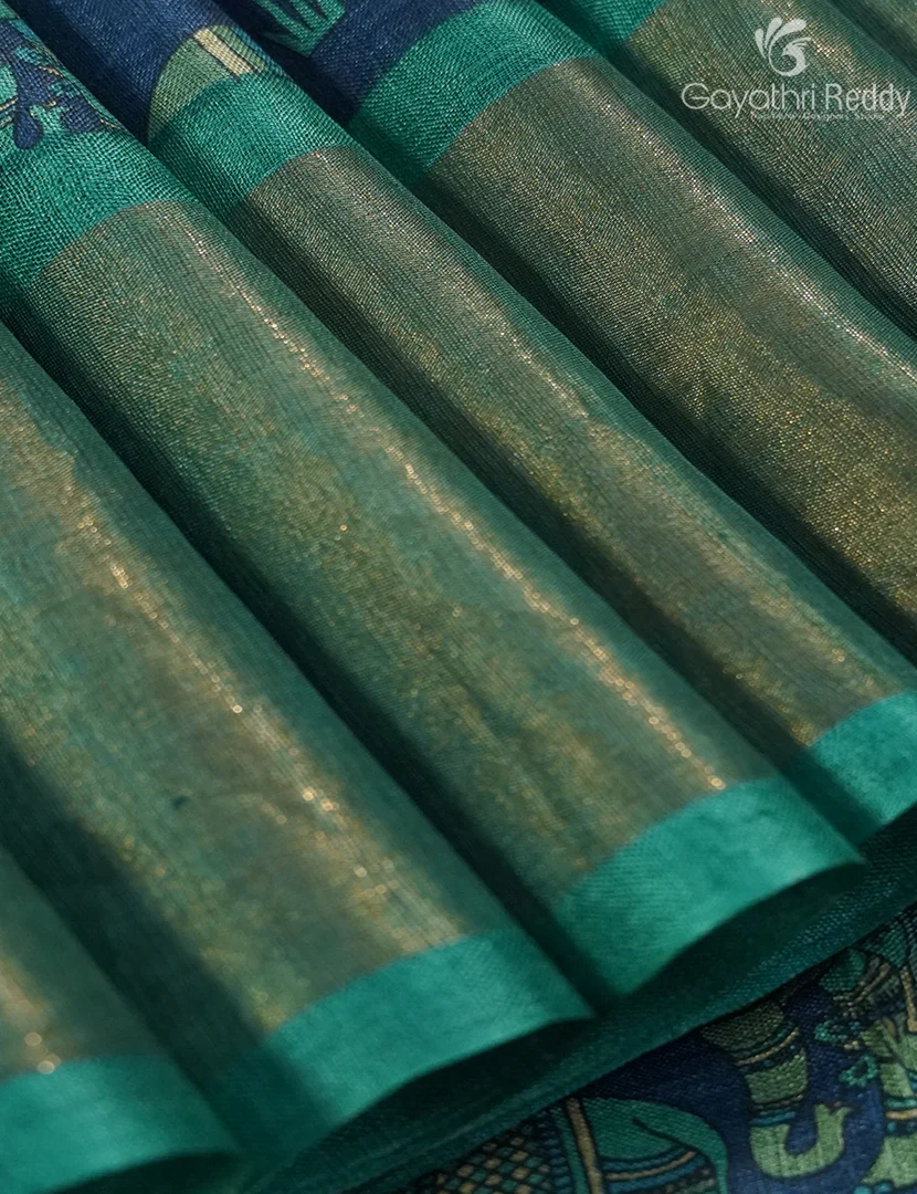 PURE DESI TUSSAR SILK SAREE-TS1569 - Image 4