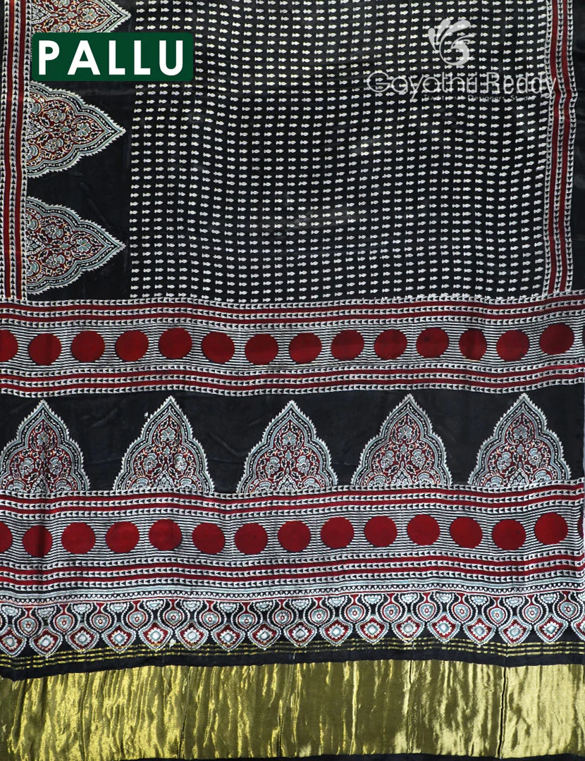 PURE GAJI SILK SAREE -GSS29 - Image 2
