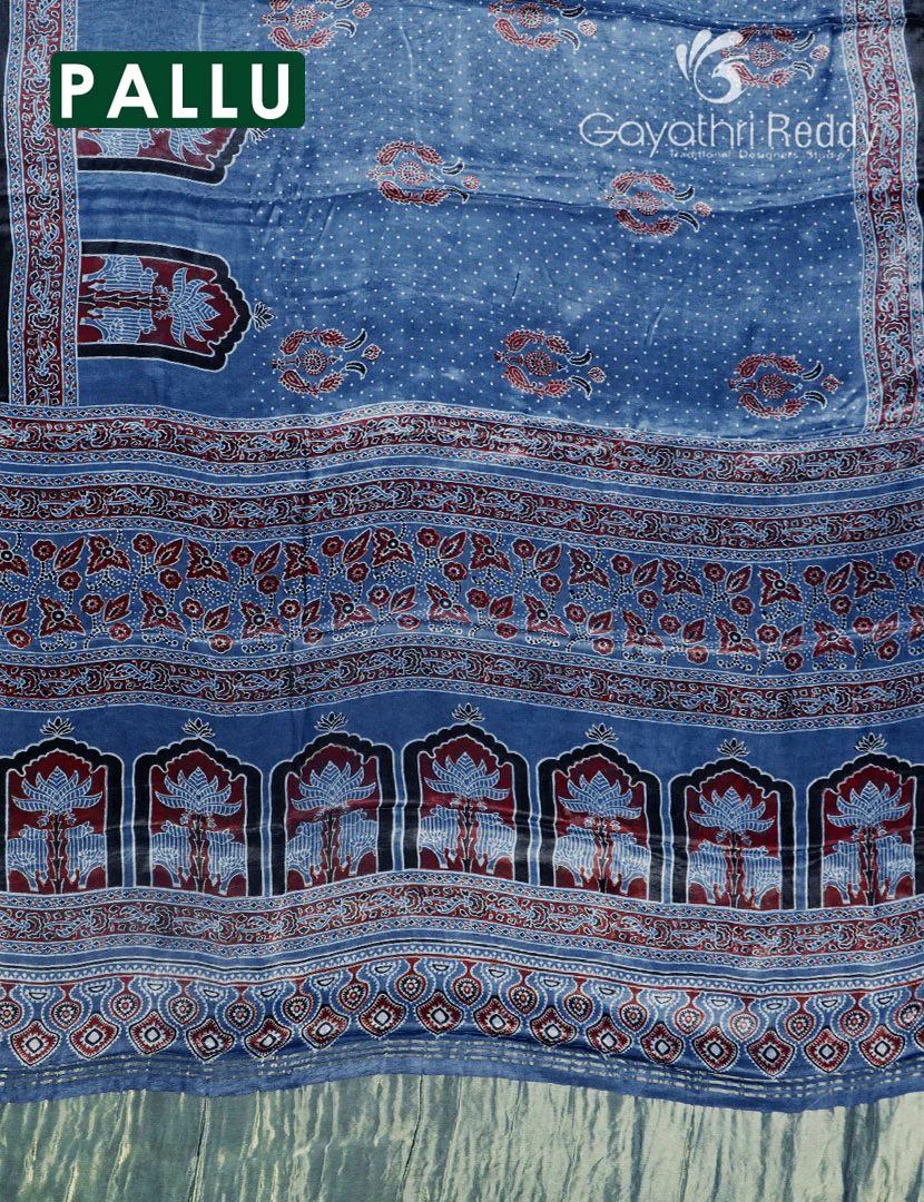 PURE GAJI SILK SAREE -GSS35 - Image 2