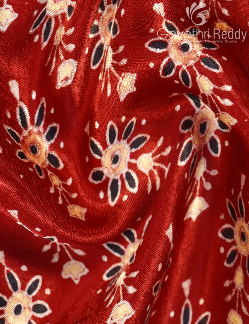 PURE GAJI SILK SAREE -GSS40 - Image 5