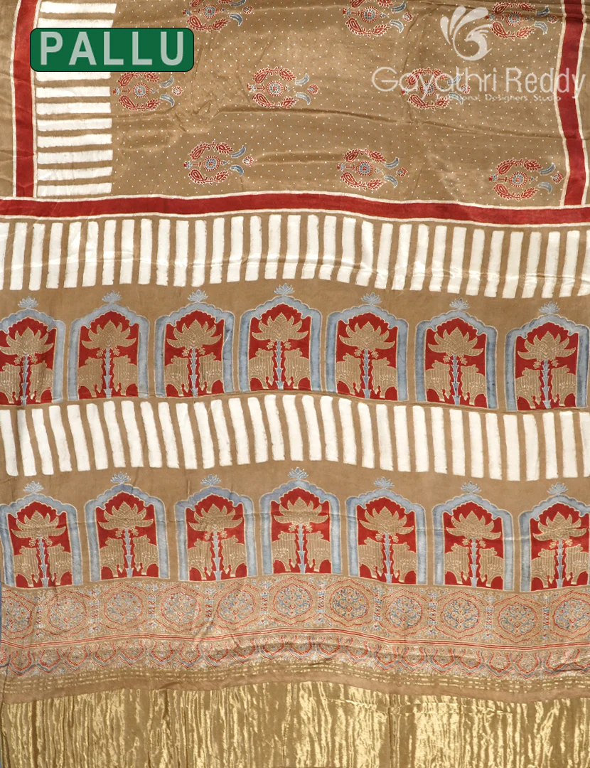 PURE GAJI SILK SAREE -GSS43 - Image 2