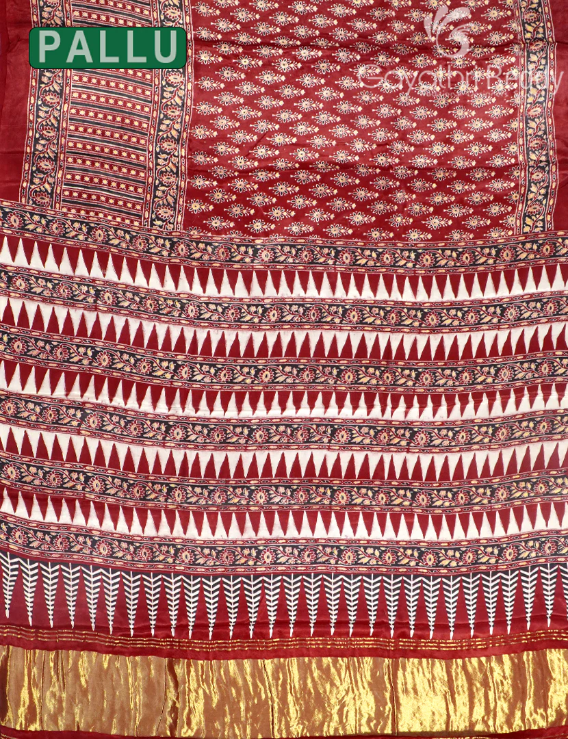 PURE GAJI SILK SAREE -GSS53 - Image 2