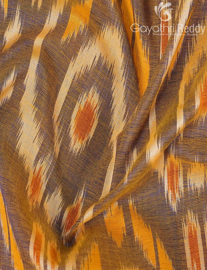 PURE IKKAT COTTON (H.L) SAREE-IKC1045 - Image 5