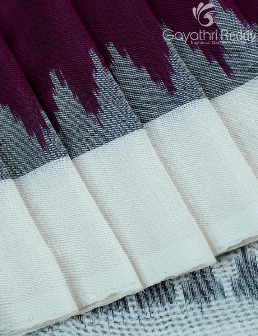 PURE IKKAT COTTON (H.L) SAREE-IKC1047 - Image 4