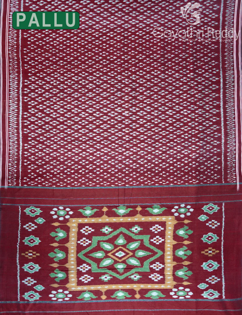 PURE IKKAT COTTON (H.L) SAREE-IKC1053 - Image 3