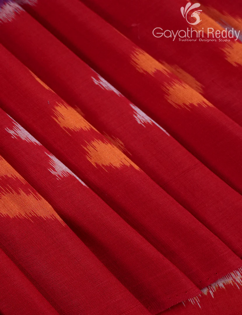 PURE IKKAT COTTON (H.L) SAREE-IKC1059 - Image 4