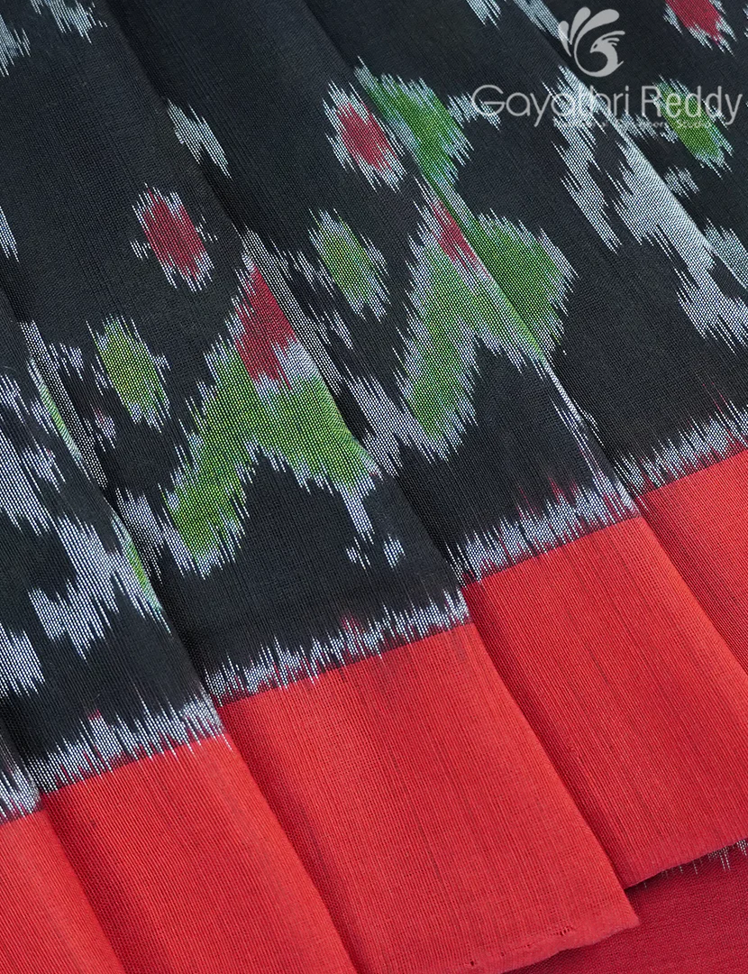PURE IKKAT COTTON (H.L) SAREE-IKC1060 - Image 5