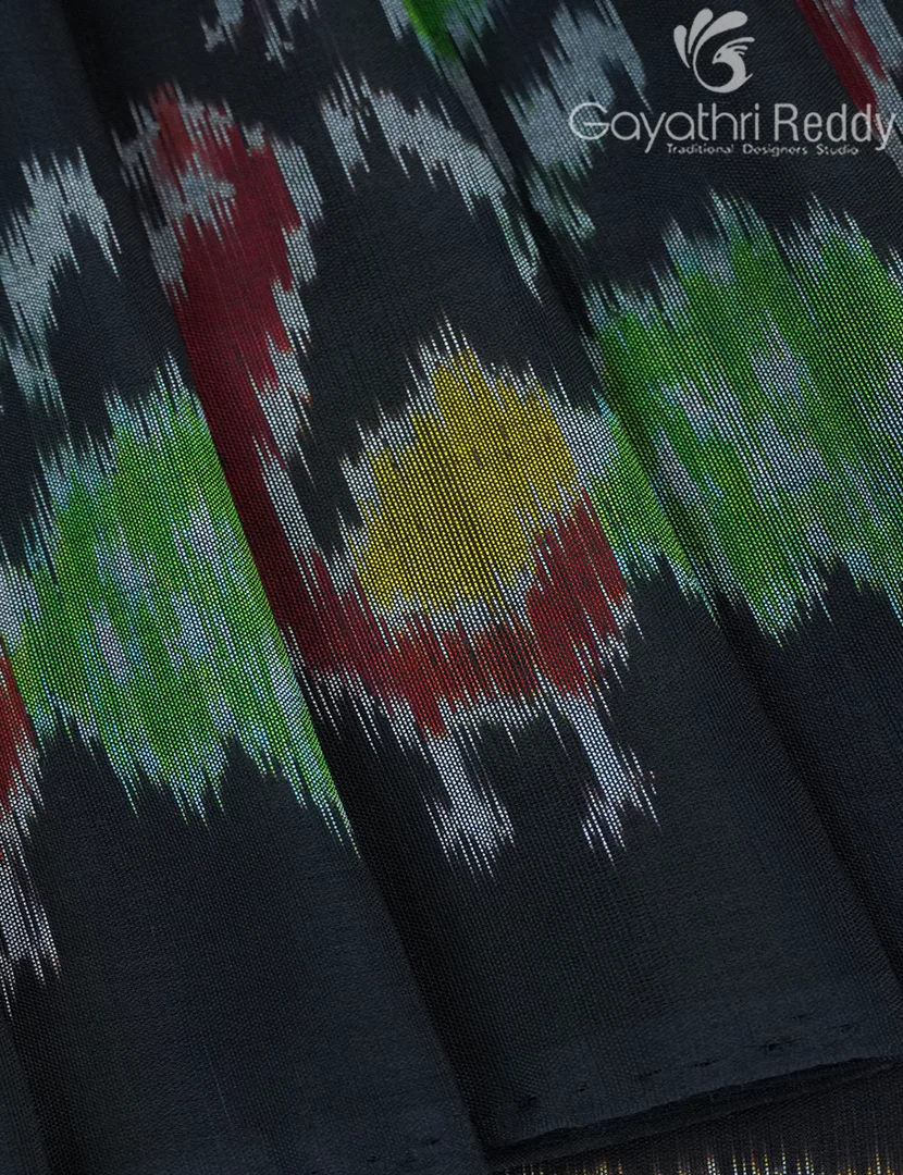 PURE IKKAT COTTON (H.L) SAREE-IKC1068 - Image 5
