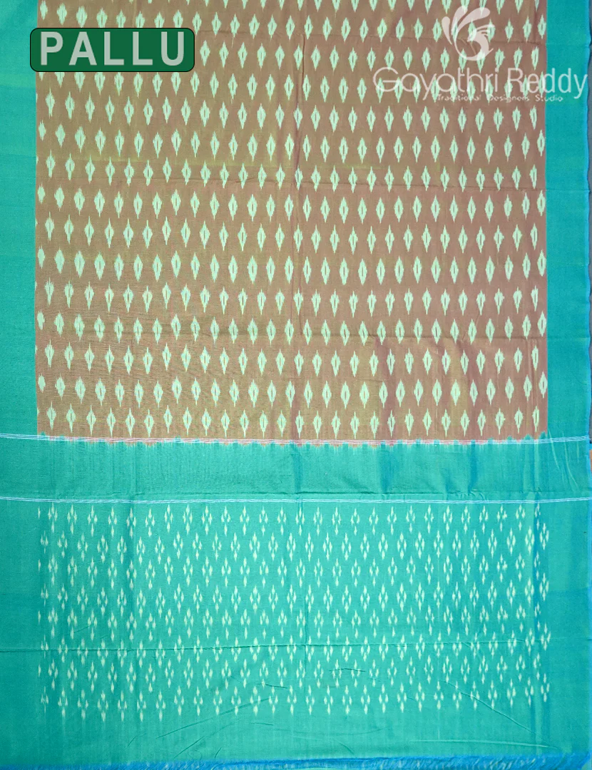 PURE IKKAT COTTON SAREE-IKC1086 - Image 2