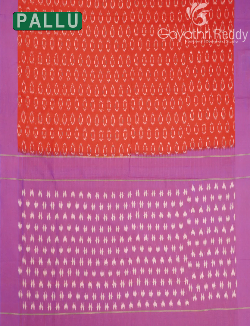 PURE IKKAT COTTON SAREE-IKC1098 - Image 2