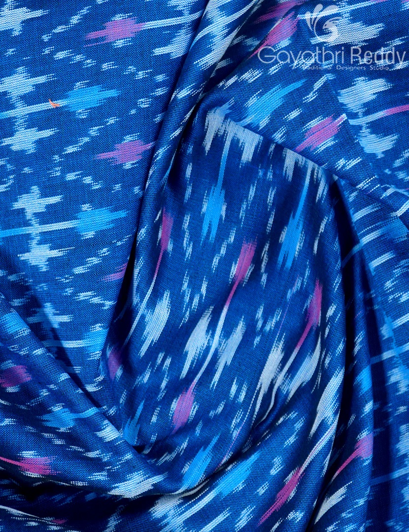 PURE IKKAT COTTON SAREE-IKC1100 - Image 5