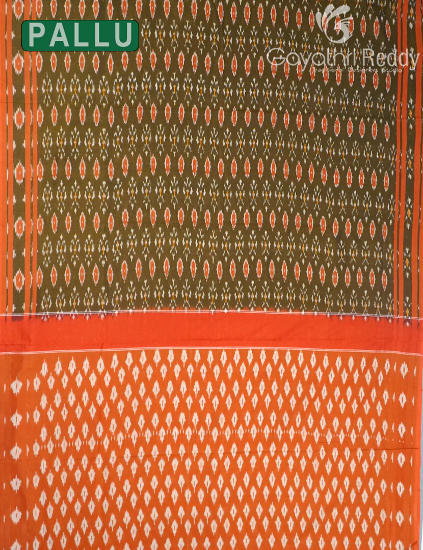 PURE IKKAT COTTON SAREE-IKC1110 - Image 2