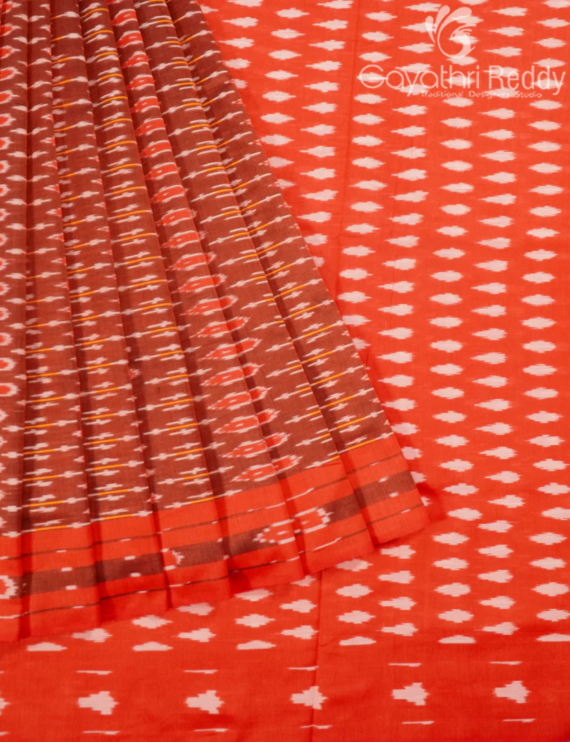 PURE IKKAT COTTON SAREE-IKC1112