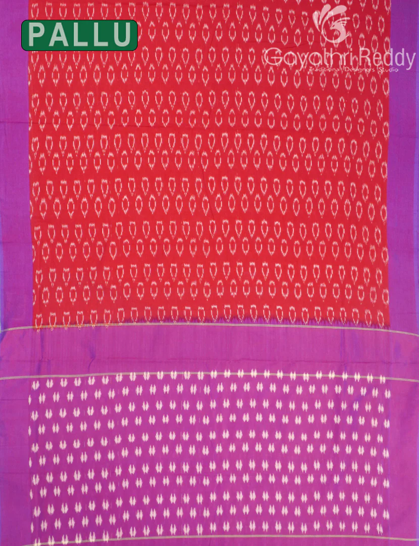PURE IKKAT COTTON SAREE-IKC1114 - Image 2