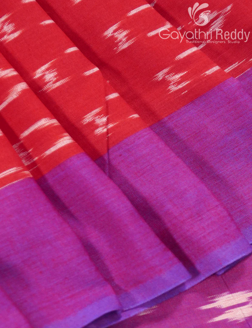 PURE IKKAT COTTON SAREE-IKC1114 - Image 4