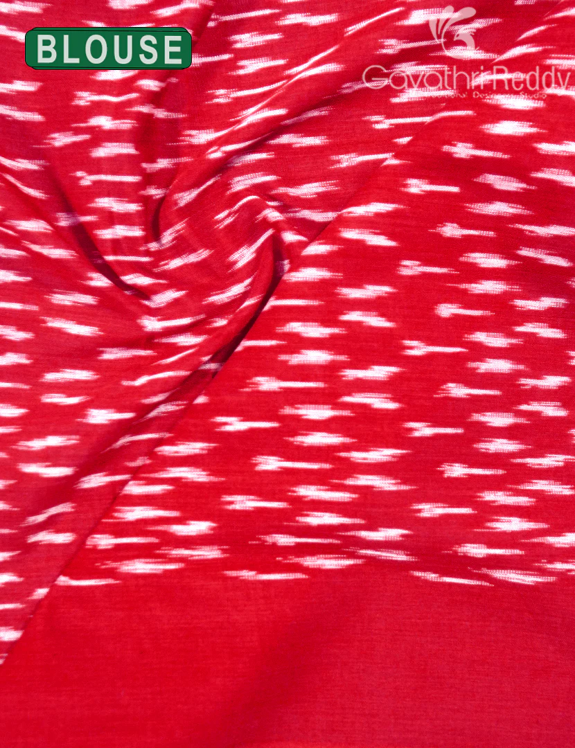 PURE IKKAT COTTON SAREE-IKC1115 - Image 3