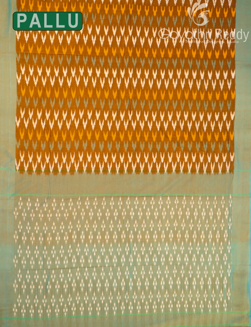 PURE IKKAT COTTON SAREE-IKC1116 - Image 2