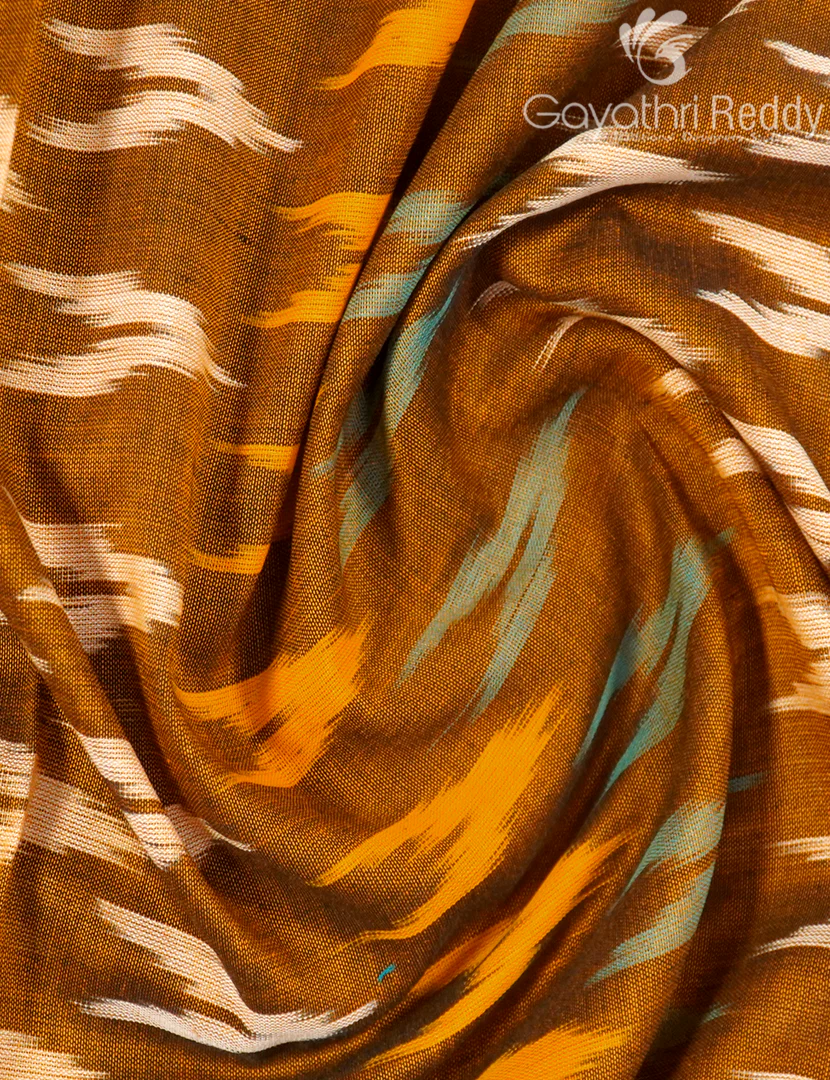 PURE IKKAT COTTON SAREE-IKC1116 - Image 5
