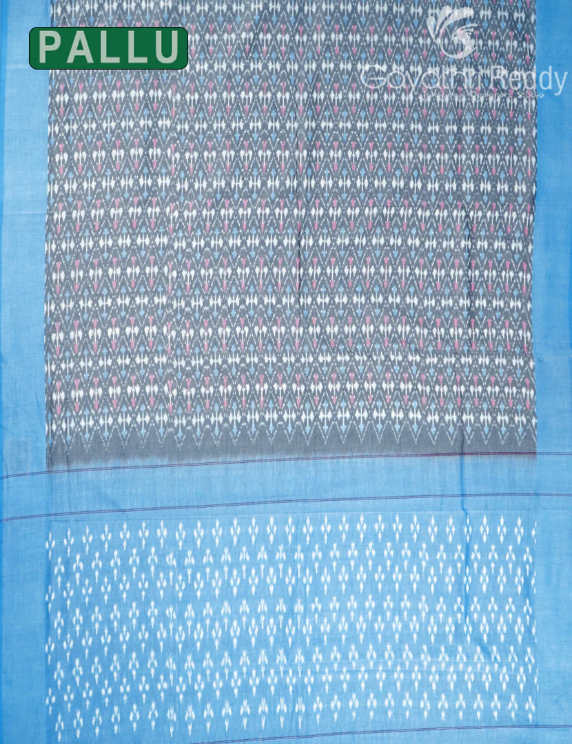 PURE IKKAT COTTON SAREE-IKC1117 - Image 2