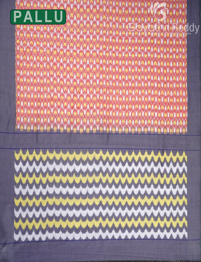 PURE IKKAT COTTON SAREE-IKC1119 - Image 2