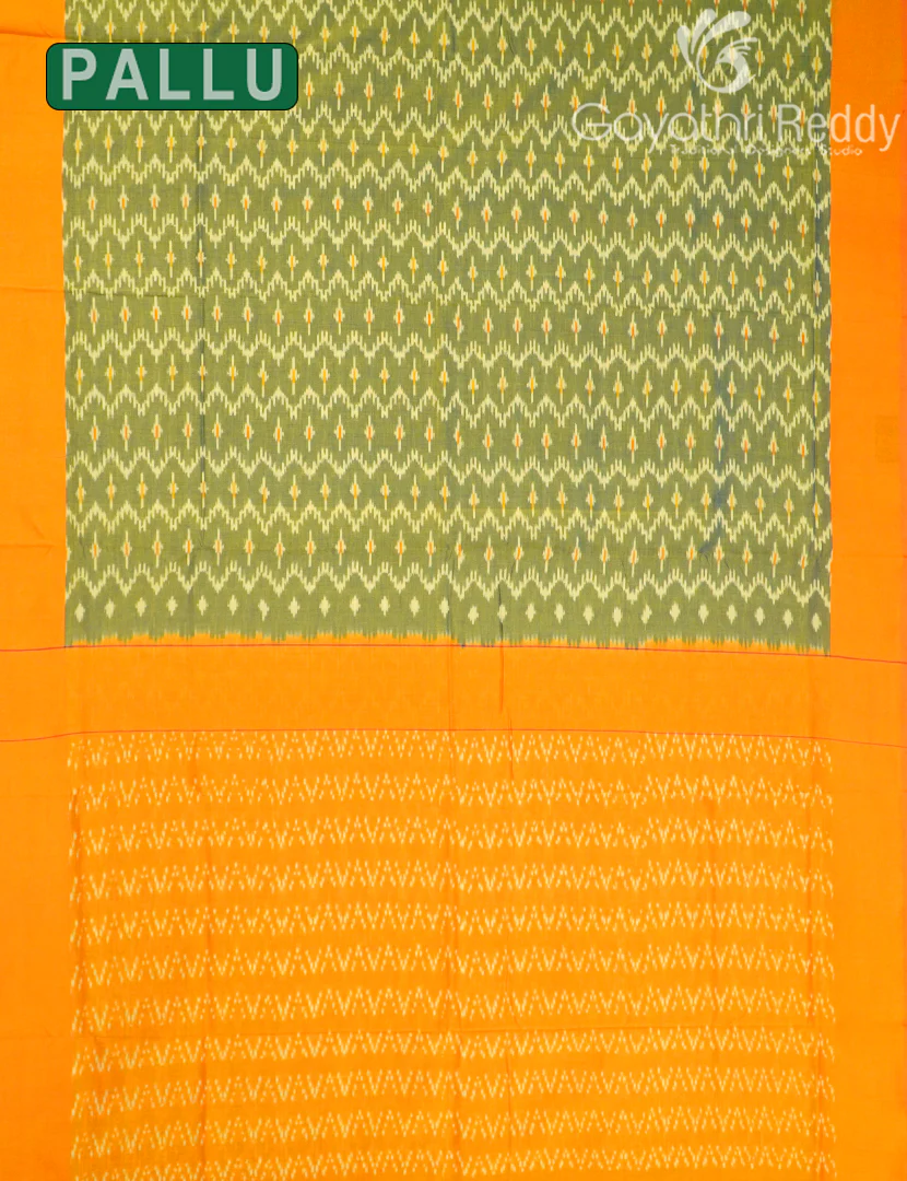 PURE IKKAT COTTON SAREE (N.B)-IKC1139 - Image 2